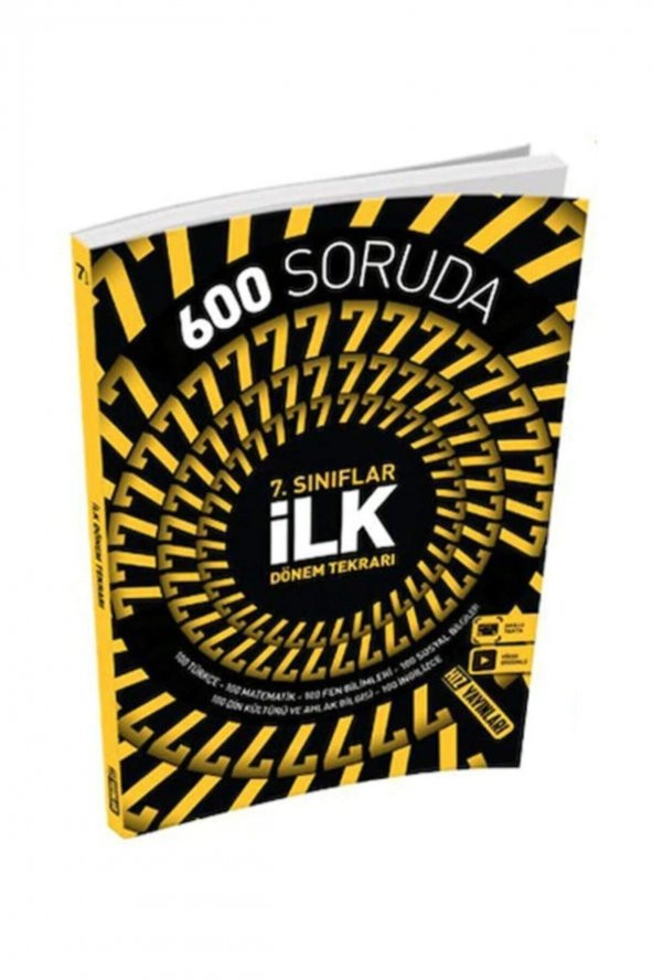7. Sınıf 600 Soruda İlk Dönem Tekrarı Hız Yayınları
