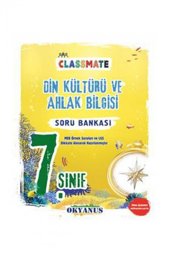 7. Sınıf Classmate Din Kültürü Ve Ahlak Bilgisi Soru Bankası Okyanus Yayınları
