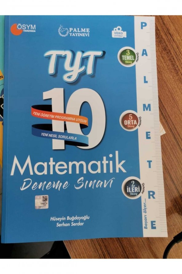 TYT Matematik Palmetre 10 Deneme Video Çözümlü Palme Yayınları
