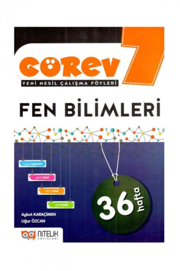 7. Sınıf Fen Bilimleri Görev Yeni Nesil Çalışma Föyleri Nitelik Yayınları
