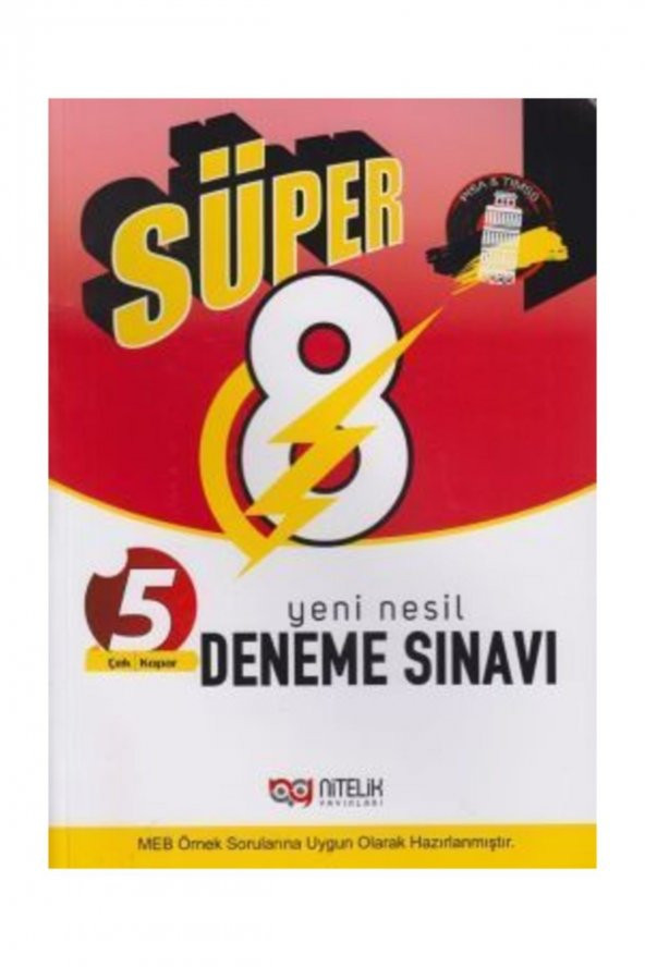8. Sınıf Süper Yeni Nesil 5 Deneme Sınavı Nitelik Yayınları