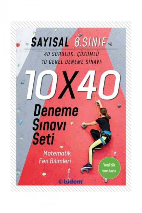 8. Sınıf Sayısal 10x40 Deneme Sınavı Tudem Yayınları