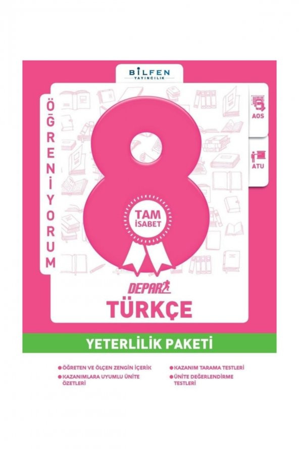 8. Sınıf Türkçe Depar Yeterlilik Paketi Bilfen Yayınları
