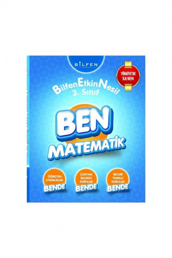Bilfen Yayınları Ben Matematik 3. Sınıf Yeni Nesil Etkinlikli Soru Bankası 2020