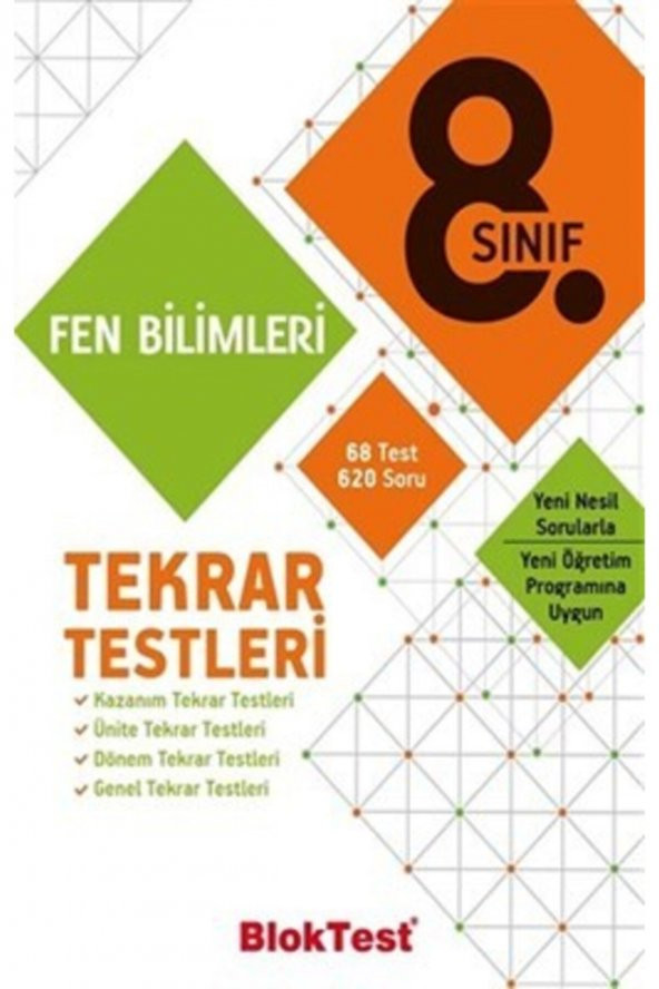 Bloktest Yayınları 8. Sınıf Lgs Fen Bilimleri Tekrar Testleri