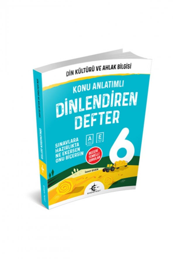 Eker Test 6. Sınıf Din Kültürü ve Ahlak Bilgisi Dinlendiren Defter