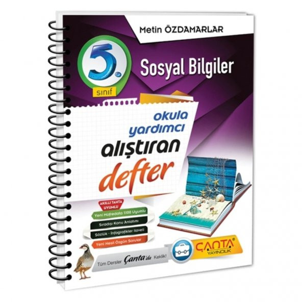 Çanta 5. Sınıf Sosyal Bilgiler Alıştıran Defter