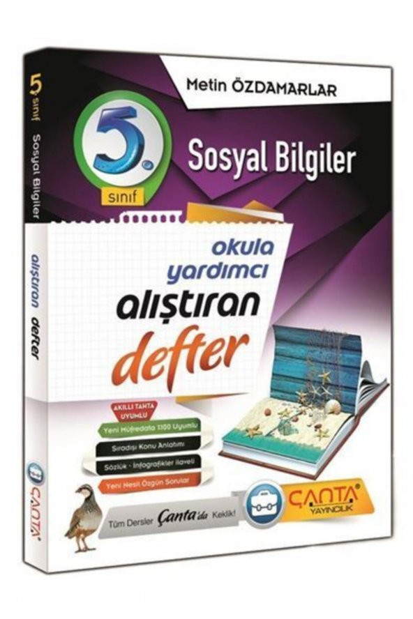 Çanta 5. Sınıf Sosyal Bilgiler Alıştıran Defter - 2