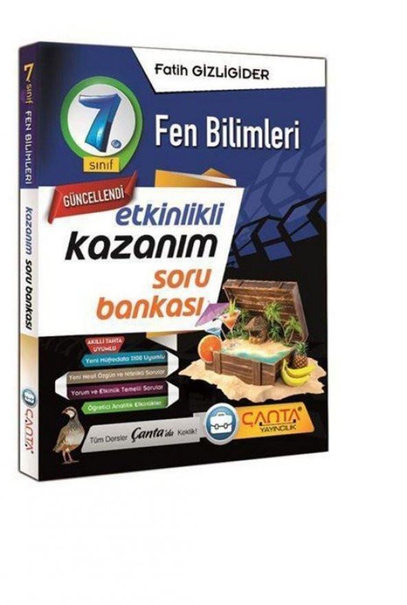 Çanta 7. Sınıf Kazanım Fen Bilimleri Soru Bankası 2021 - 2