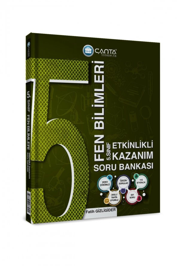 Çanta Yayınları 5.sınıf Fen Bilimleri Etkinlikli Kazanım Soru Bankası