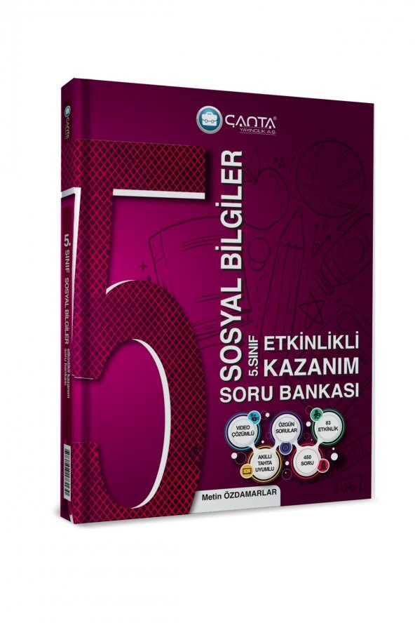 Çanta Yayınları 5.Sınıf Sosyal Bilgiler Etkinlikli Kazanım Soru Bankası