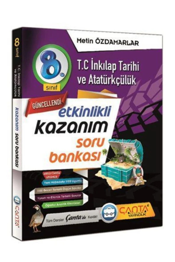 Çanta 8. Sınıf Kazanım İnkilap Tarihi ve Atatürkçülük Soru Bankası ürün görseli