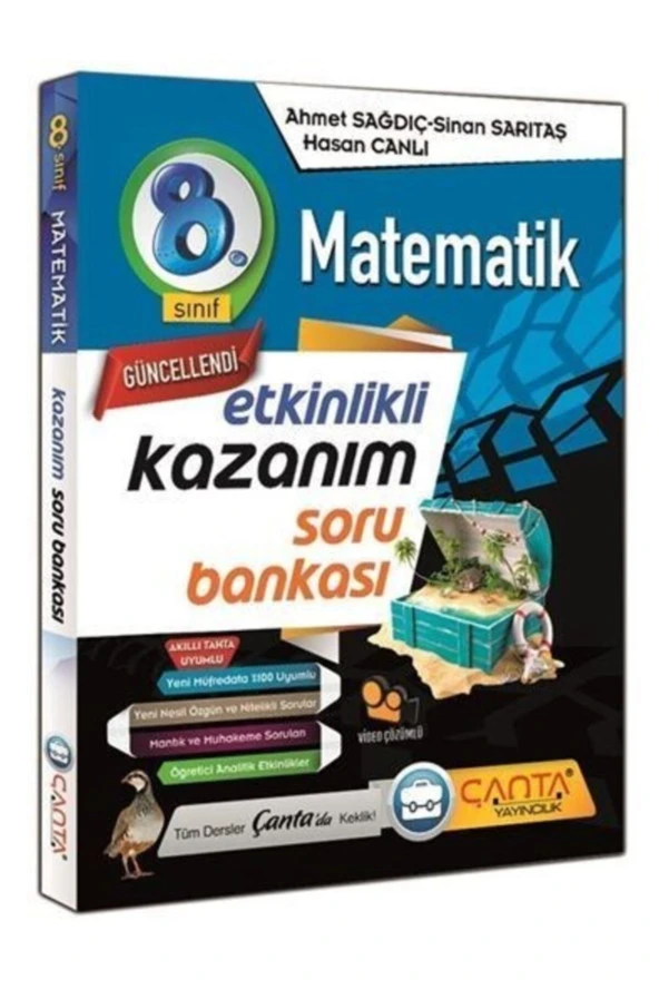 Çanta 8. Sınıf Kazanım Matematık Soru Bankası 2020