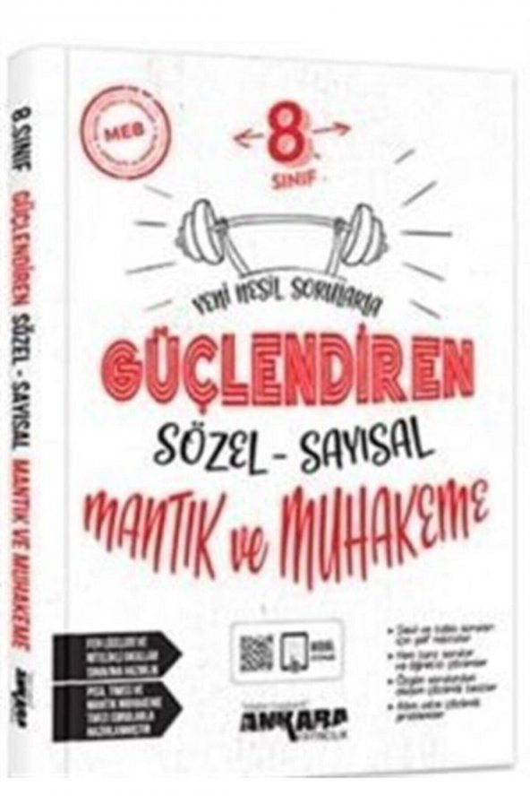 Ankara Yayıncılık 8. Sınıf Güçlendiren Sözel Sayısal Mantık Soru Bankası