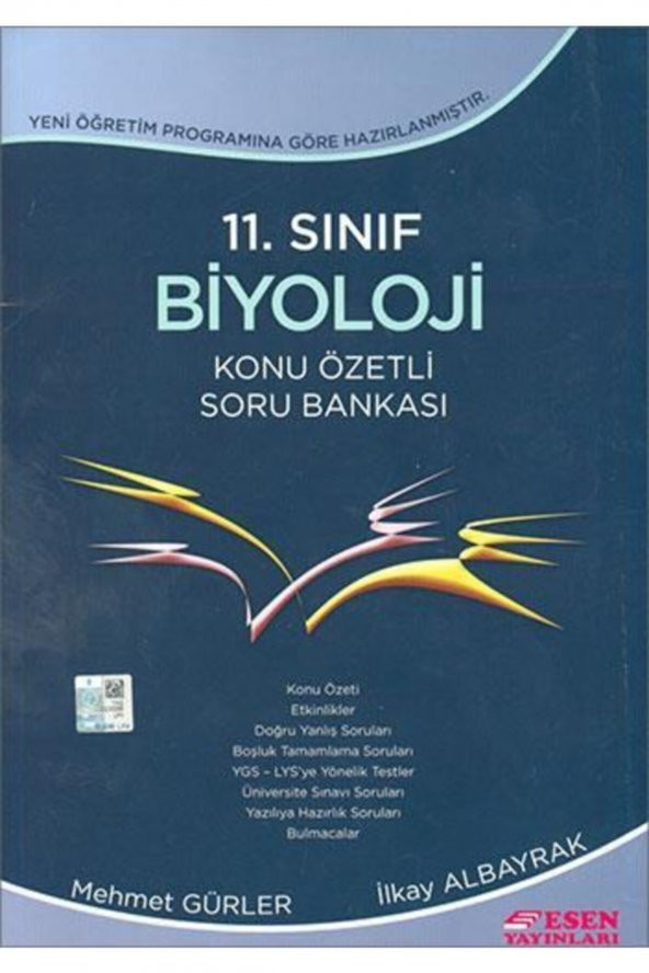 Esen Yayınları 11. Sınıf Biyoloji Konu Özetli Soru Bankası