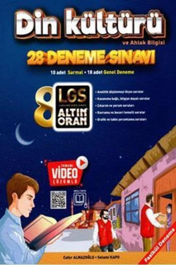 Altın Oran 8. Sınıf Din Kültürü ve Ahlak Bilgisi Tamamı Video Çözümlü 20 Deneme