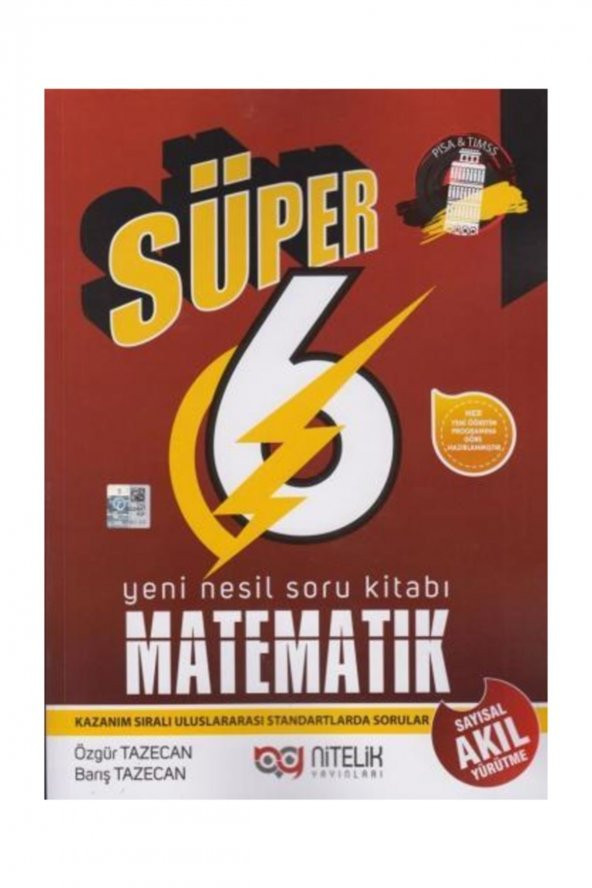 Nitelik 6. Sınıf Süper Matematik Yeni Nesil Soru Kitabı