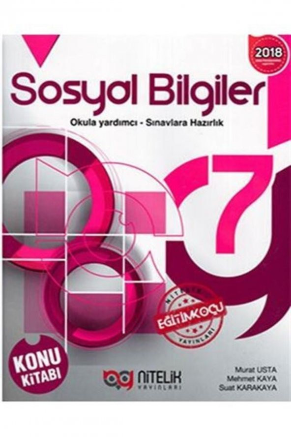 Nitelik Yayınları 7. Sınıf Sosyal Bilgiler Konu Anlatımı Kitabı