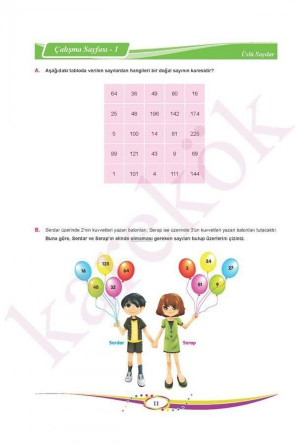 6. Sınıf Matematik Soru Bankası Karekök Yayınları - 2