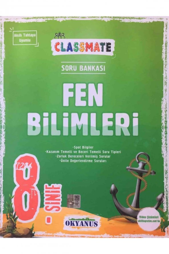 Okyanus 8.Sınıf Lgs Classmate Fen Bilimleri Soru Bankası