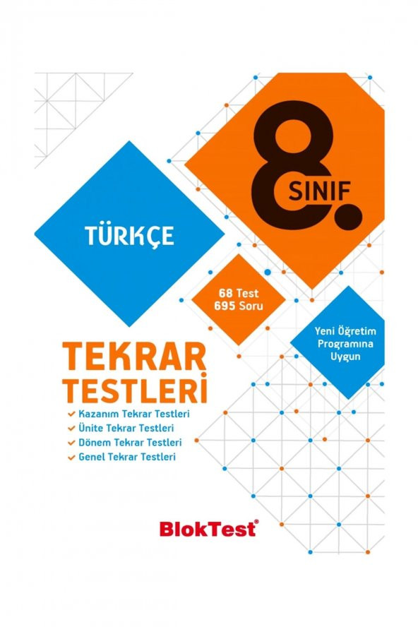 8 Sınıf Türkçe Tekrar Testleri Tudem Yayınları