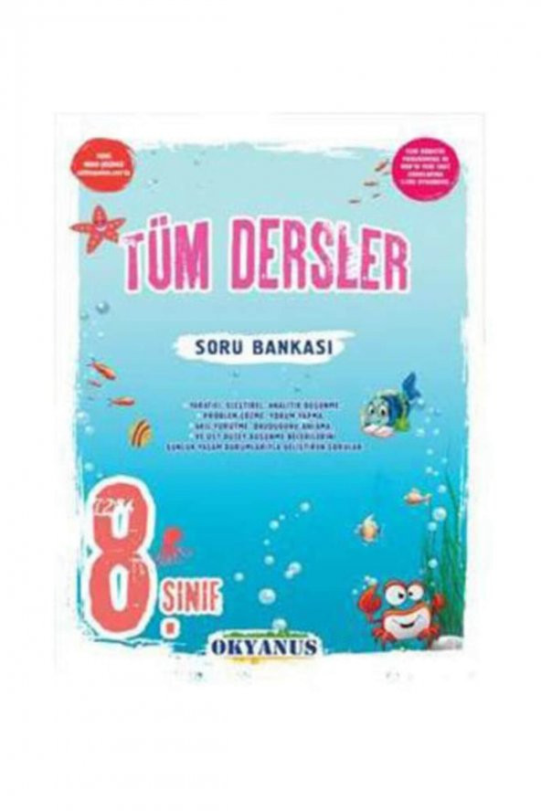 8 Sınıf Tüm Dersler Soru Bankası Okyanus Yayınları /