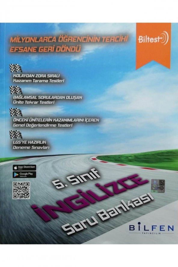 Bilfen Biltest 5.sınıf Ingilizce Soru Bankası Seti