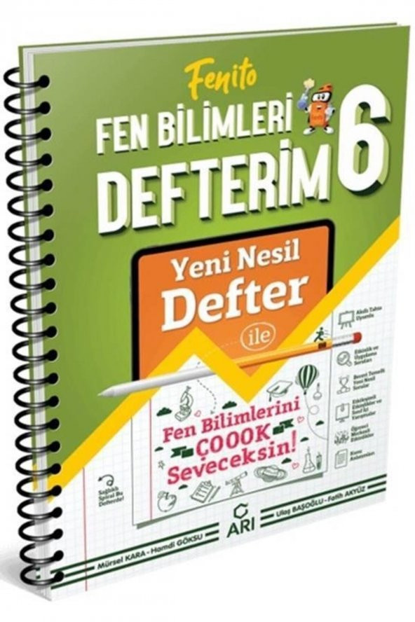 Arı Yayıncılık 6.sınıf Fenito Fen Bilimleri Defterim