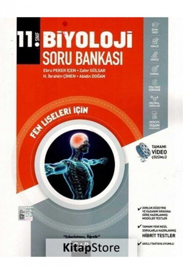 Çap yayınları 11. Sınıf Biyoloji Fen Lisesi Soru Bankası