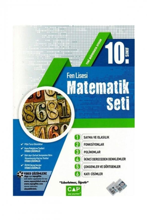 Çap Yayınları 10. Sınıf Fen Lisesi Matematik Seti
