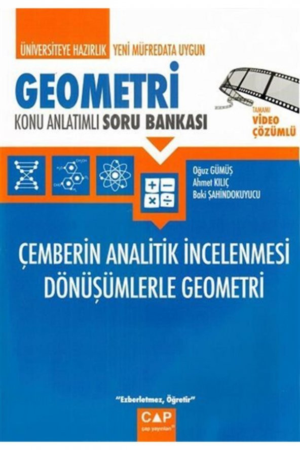Çap Yayınları Geometri Çemberin Analitik İncelenmesi Dönüşümlerle Geometri Konu Anlatımlı Soru Banka