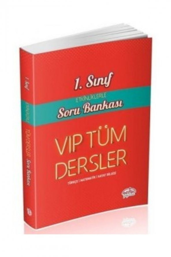 Editör 1.sınıf Etkinliklerle Tüm Dersler Soru Bankası Kırmızı Kitap