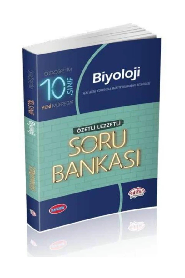 Editör 10.sınıf Biyoloji Soru Bankası Özetli Lezzetli