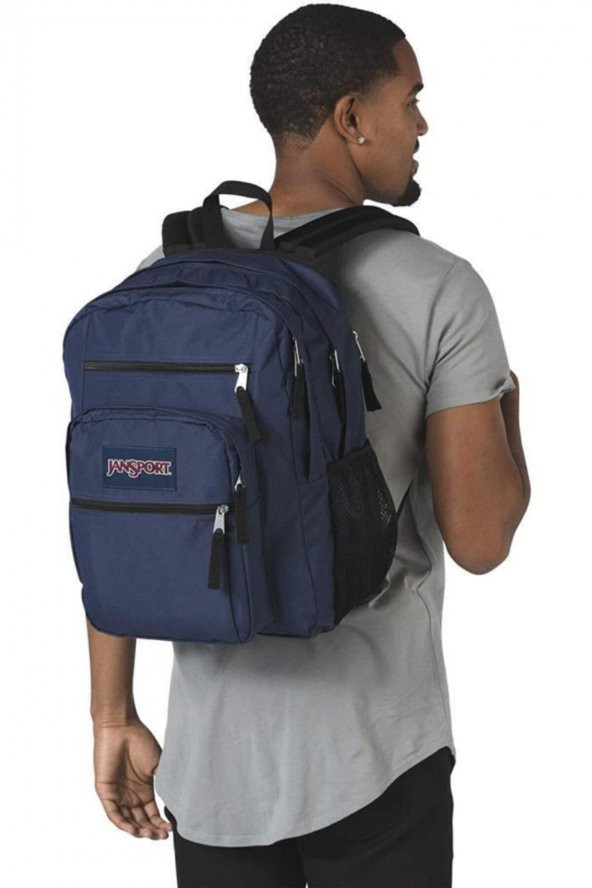 Big Student Navy Lacivert Laptop Sırt Çantası Ek0a5bahn54 - 2