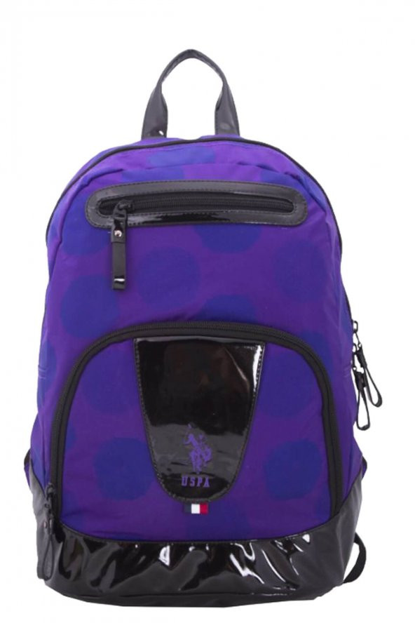 U.S. Polo Assn. Mor-Siyah Günlük Sırt Çantası Plçan6334