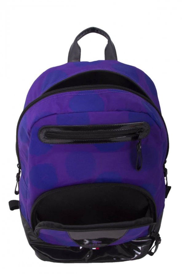 U.S. Polo Assn. Mor-Siyah Günlük Sırt Çantası Plçan6334 - 3