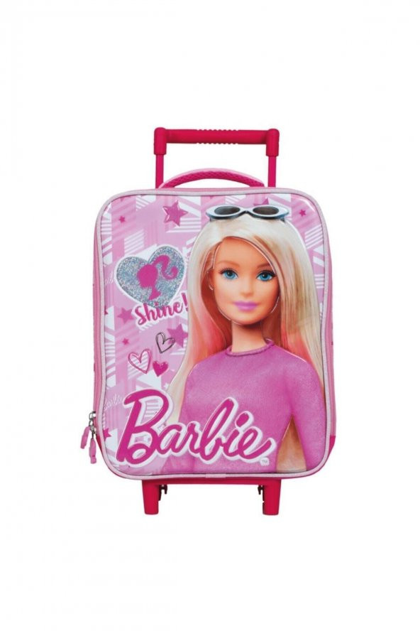 Barbie Shine Pink Çekçekli Anaokulu Çantası 5043