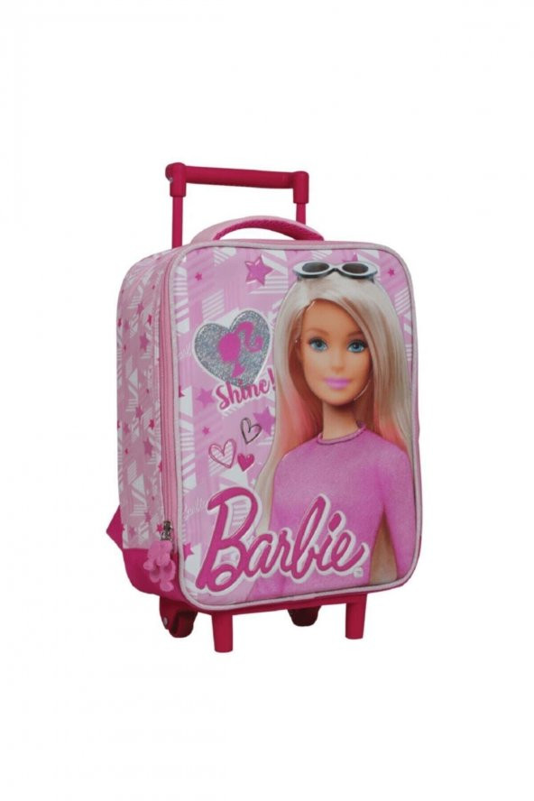 Barbie Shine Pink Çekçekli Anaokulu Çantası 5043 - Resim 2