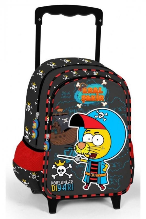 Kral Şakir Korsanlar Diyarı Erkek Çocuk Tekerlekli Okul Ve Tatil Çantası