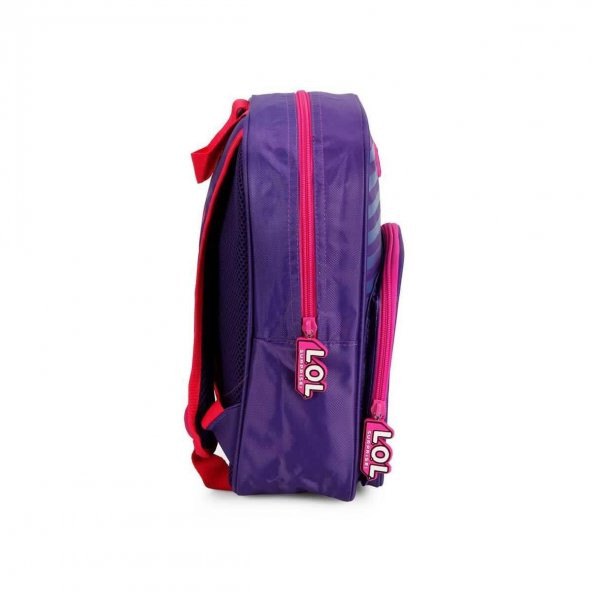L.O.L Anaokul Sırt Çantası Çizgili Mor 9749 - Resim 3