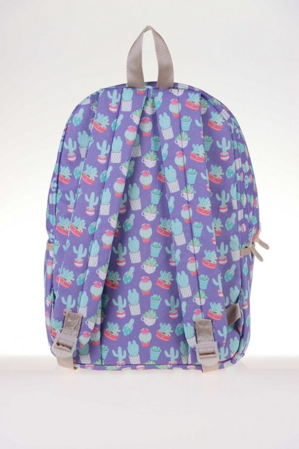 Nature Okul Çantası 41x24x18 Kaktüs Lila (k1308) - Resim 6