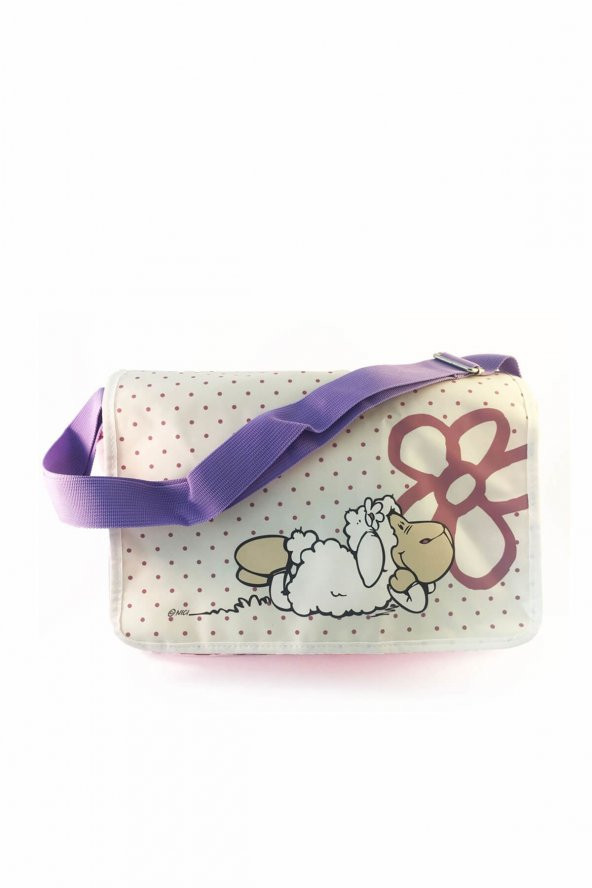 Nicci Jollu Rosa Peluş Omuz Çantası Büyük