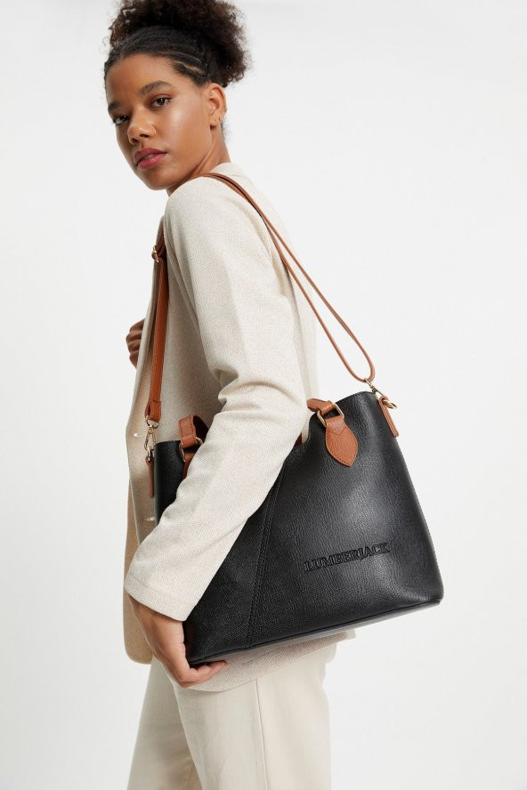 Lumberjack LMBYÇ21707 Kadın Çantası Siyah Taba - 2