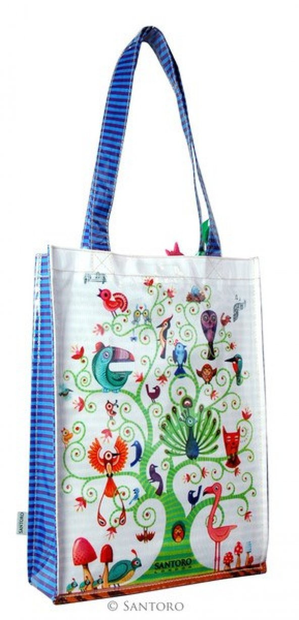 Santoro Gorjuss Eclectic Coated Shopper Bag - Tree Of Life - 2
