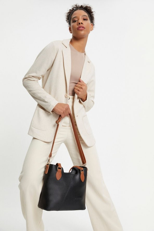 Lumberjack LMBYÇ21707 Kadın Çantası Siyah Taba - 5