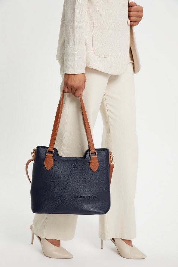 Lumberjack LMBYÇ21709 Kadın Çantası Lacivert Taba - 5