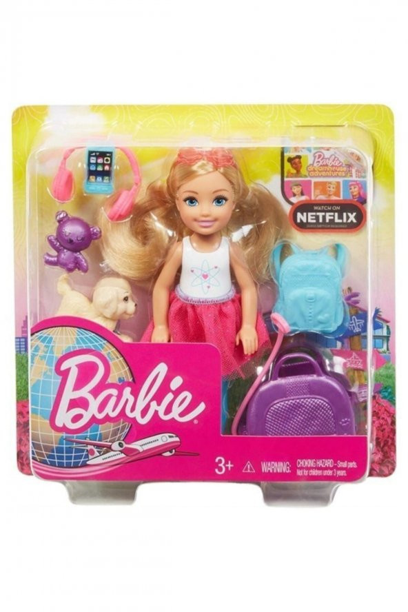 Barbie FWV20 Barbie Seyahatte Chelsea ve Aksesuarları