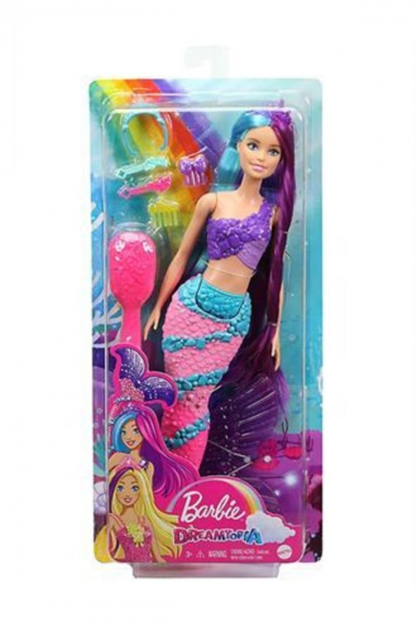 Barbie Dreamtopia Uzun Saçlı Bebek GTF37-GTF39 - 5