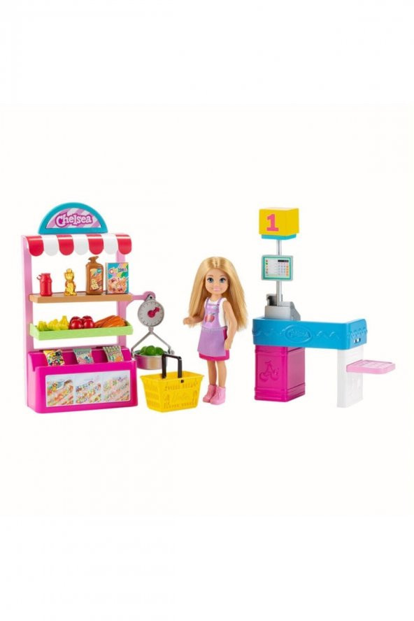 Barbie Chelsea Meslekleri Öğreniyor Market Çalışanı Chelsea ve Oyun Seti