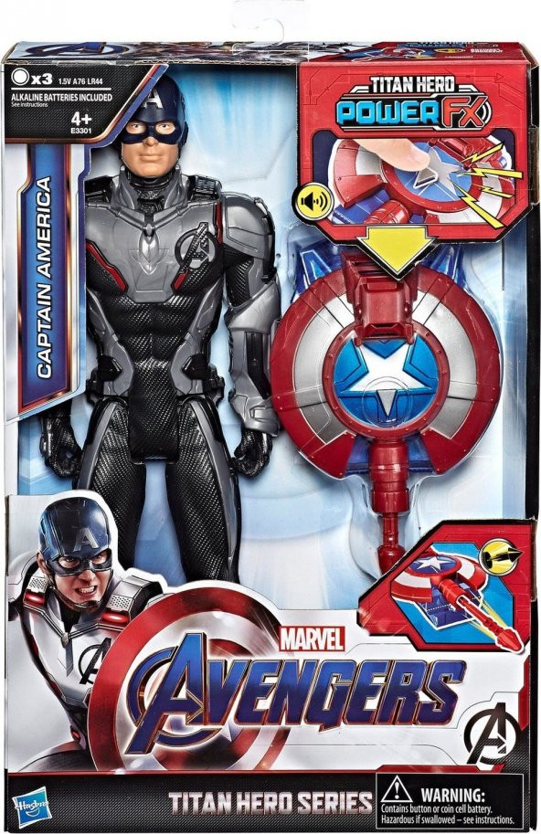 Avengers: Endgame Titan Hero Power FX Captain America Figür